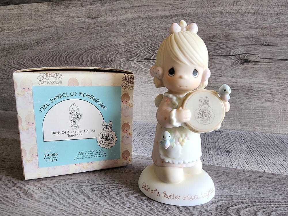 Precious Moments~Birds Of A Feather Collect Together~E-0006, Olive Branch, Box